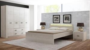Casarredo - Komfort nábytek Šatní skříň INDIANAPOLIS I-18, 4-dvéřová, jasan bílý