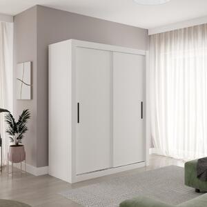 Šatní skříň s posuvnými dveřmi Modi - 160 cm Barva: Bílá