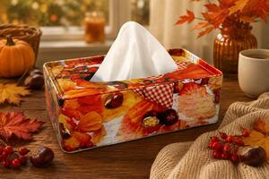 Krabička na tissue Podzimní srdce 2000095