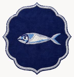 Sada vyšívaných ubrousků Fish, 2 díly