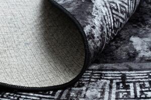 Makro Abra Kulatý koberec pratelný MIRO 51199.807 Mramor protiskluzový černý bílý Rozměr: průměr 200 cm