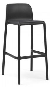 NARDI plastová barová židle FARO Odstín: Antracite - Černá
