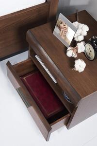 Casarredo - Komfort nábytek Masivní postel PORTI P-76, 160x200, dub antický/béžová Carabu 60