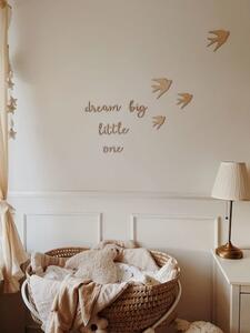 Drevený nápis na stenu - Dream big little one