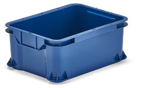 AJ Produkty Plastová přepravka PRYCE, 14 l, 400x300x165 mm, modrá