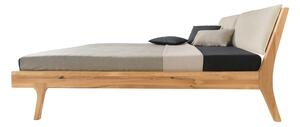 Masivní dubová postel Bosfor 180x200 s látkovým čelem (více variant polstrování a velikostí)