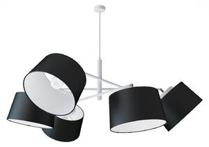 Light for home - Designový kovový lustr na tyči s neuvěřitelnými textilními stínítky. 60505 