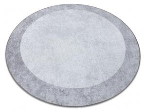 Makro Abra Kulatý koberec pratelný MIRO 51648.802 Mramor protiskluzový světle šedý Rozměr: průměr 100 cm