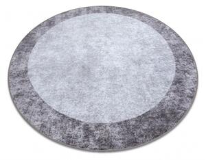 Makro Abra Kulatý koberec pratelný MIRO 51648.803 Mramor protiskluzový tmavě šedý Rozměr: průměr 100 cm