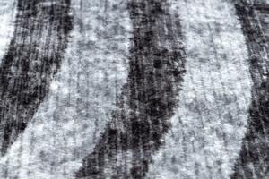 Makro Abra Kulatý koberec pratelný MIRO 51231.806 Kruhy protiskluzový šedý černý Rozměr: průměr 100 cm