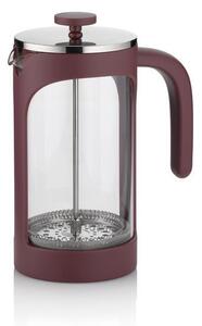 KELA Konvička na kávu french press Verona červená 1l KL-10869