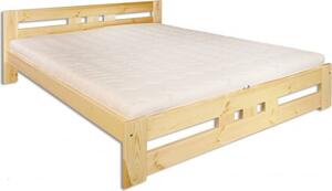 Casarredo - Komfort nábytek Masivní postel KL-117, 120x200, borovice, výběr moření | barva: bez moření borovice
