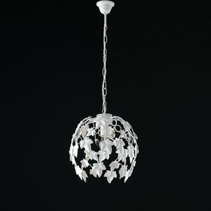 Light for home - Závěsný kovový lustr BL50-1-BCO Edera, 1 X 60 Watt Max, ošuntělá bílá, 1 X 60 W, E27, Ošuntělá bílá