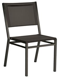 Barlow Tyrie Nerezová stohovatelná jídelní židle Equinox, Barlow Tyrie, 51x61x89 cm, rám nerez barva arctic white, výplet textilen barva seagull