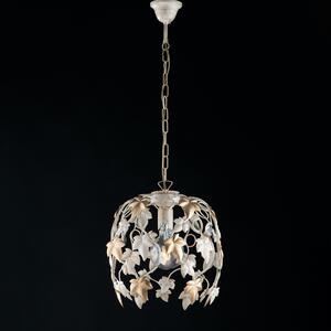 Light for home - Závěsný lustr BL50-1-AV Edera, 1 X 60 Watt Max, slonová kost, zlatá, 1 X 60 W, E27, Slonová kost, zlatá