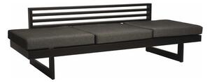 Stern Sofa/lehátko New Holly, Stern, 216x80x68 cm, rám lakovaný hliník černý (black matt), sedáky rychleschnoucí výplň, 100% polyakryl silk black