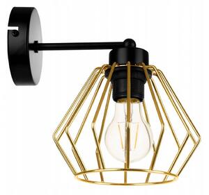 Light for home - Moderní nástěnné svítidlo ve stylu loft SANTOS 2212/1, E27, Černá