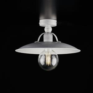 Light for home - Stropní svítidlo BL234-PL1-BA Cantina, 1 X 60 Watt Max, bílá, stříbrná, 1 X 60 W, E27, Bílá, stříbrná