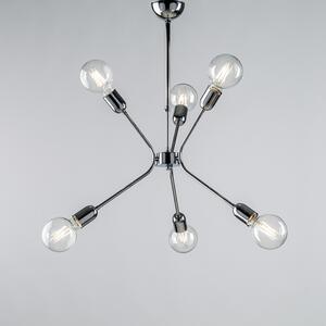 Light for home - Závěsné svítidlo BL222-6-CR Bpm, 6 X 60 Watt Max, chrome, 6 X 60 W, E27, Chrom