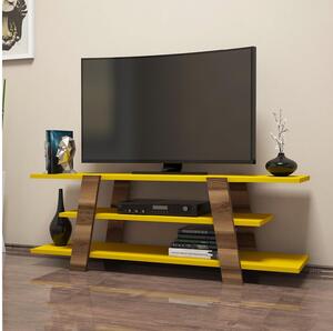 TV stolek Bopubi 2 (ořech + žlutá). 1095111