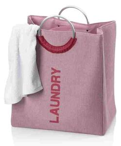 KELA Taška na prádlo Palma 100% polyester tmavě růžová KL-24405