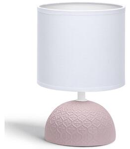 Aigostar - Stolní lampa 1xE14/40W/230V růžová/bílá AI0161