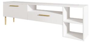 TV stolek/skříňka Sipete (bílá + zlatá). 1095178