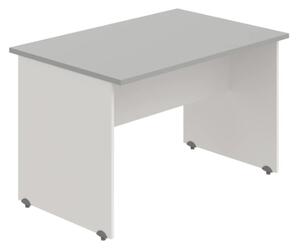 Jednací stůl GJ 1200 – rovný, 120 cm, Šedá Bílá