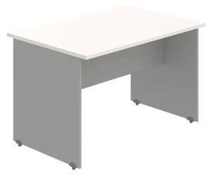 Jednací stůl GJ 1200 – rovný, 120 cm, Bílá Šedá