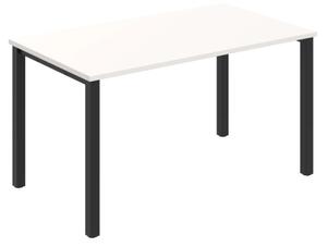 Jednací stůl UJ 1400 – rovný, 140 cm, Bílá Černá