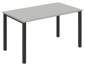 Jednací stůl UJ 1400 – rovný, 140 cm, Šedá Černá