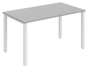 Jednací stůl UJ 1400 – rovný, 140 cm, Šedá Bílá