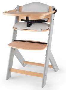 Kinderkraft - Dětská jídelní židle s polstrováním ENOCK šedá AG0129
