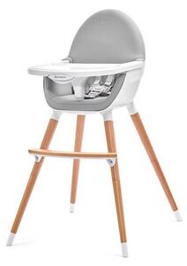 Kinderkraft - Dětská jídelní židle FINI šedá/bílá AG0132