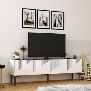 TV stolek/skříňka Tomune 4 (bílá + černá). 1095229
