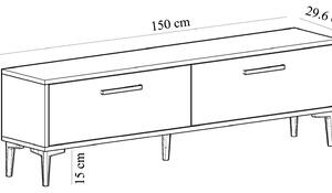 TV stolek/skříňka Vupaki (antracit + bílá). 1095232