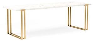 Jídelní stůl EWEN II 120 cm - mramor/zlatá