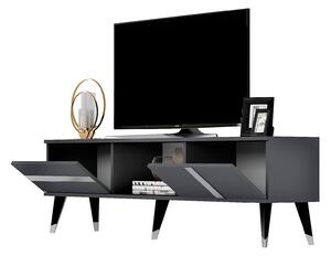 TV stolek/skříňka Vekika 2 (antracit + stříbrná). 1095251
