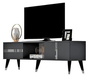 TV stolek/skříňka Vekika 2 (antracit + stříbrná). 1095251