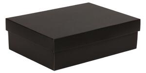 Dárková krabička s víkem 350x250x100 mm, černá