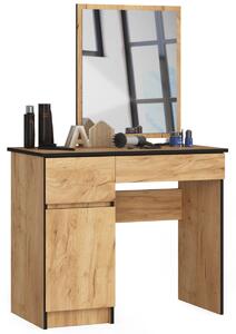 Avord Kosmetický stolek se zrcadlem P-2/SL dub craft levý