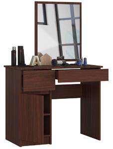 Ak furniture Kosmetický stolek se zrcadlem P-2/SL wenge levý