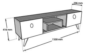 TV stolek/skříňka Tebosi 1 (ořech + antracit). 1095277