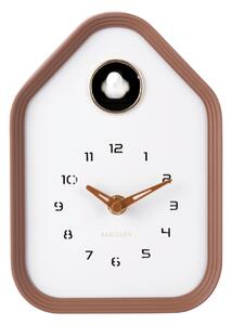 NÁSTĚNNÉ HODINY mokka 14/20/7 cm Karlsson - Nástěnné hodiny, Online Only