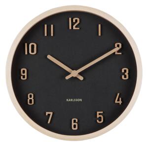 NÁSTĚNNÉ HODINY černá 22 cm Karlsson - Nástěnné hodiny, Online Only