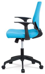 Dětská otočná židle KA-R204 BLUE látka modrá
