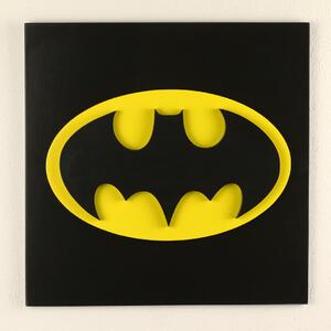 3D dřevěná dekorace znak Batman 30 x 30 cm