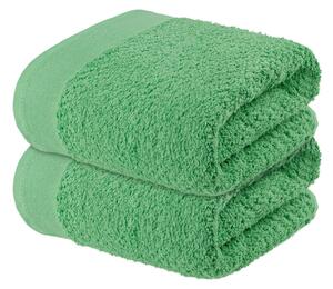 LIVARNO home Froté ručník, 50 x 90 cm, 2 kusy (světle zelená) (100345247003)