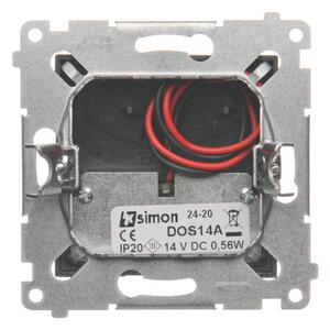 Simon LED osvětlení, 14V antracit, metalizovaná