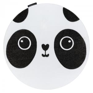 Dywany Łuszczów Dětský kusový koberec Petit Panda white kruh ROZMĚR: 140x140 (průměr) kruh